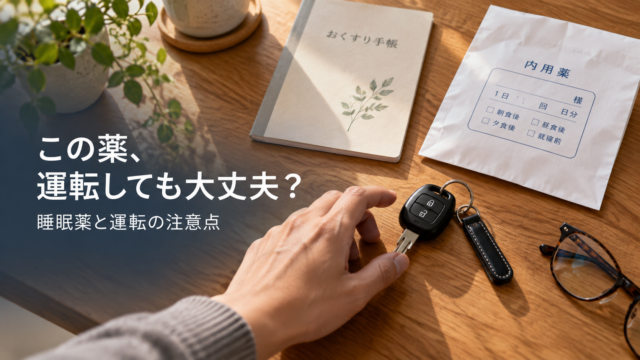 この薬、運転しても大丈夫？ 睡眠薬と運転の注意点
