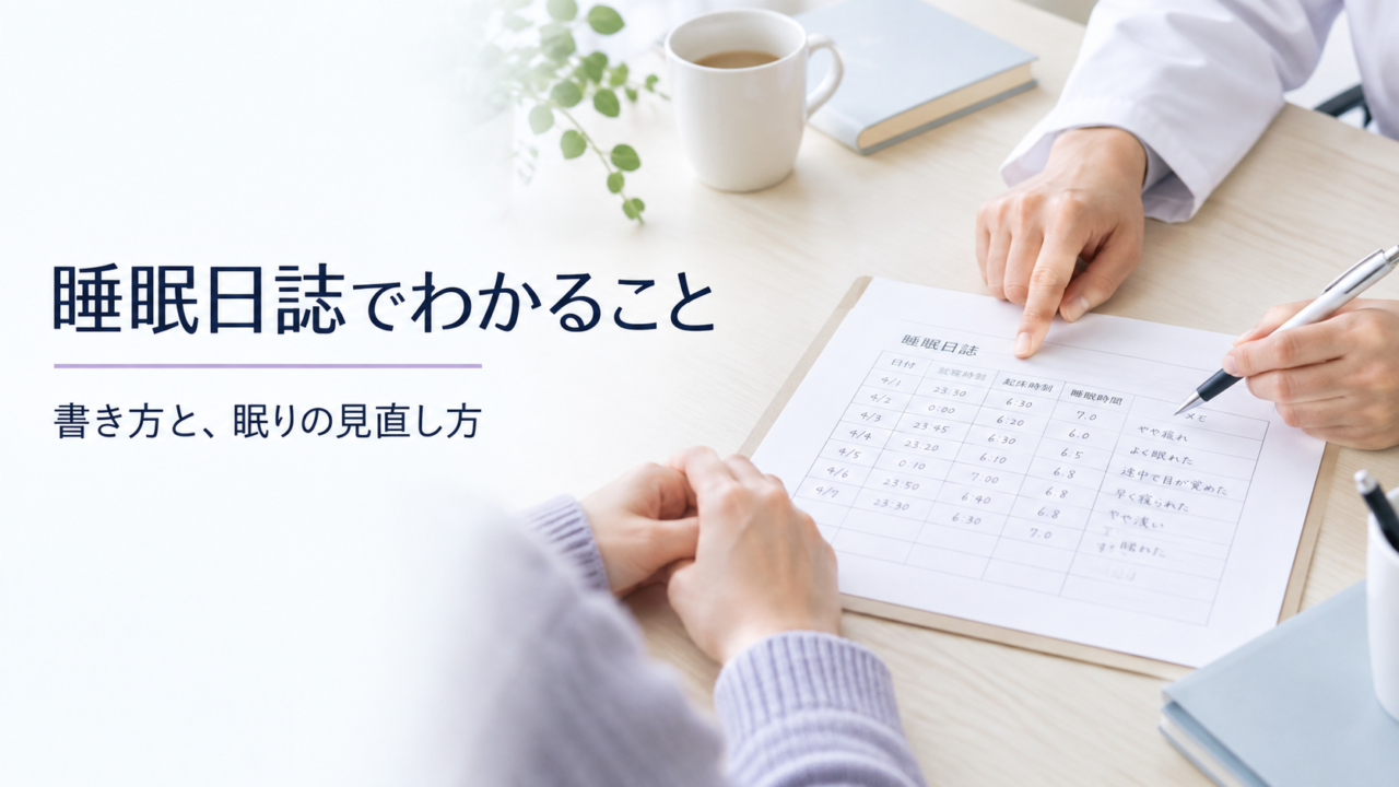 睡眠日誌でわかること 書き方と、眠りの見直し方