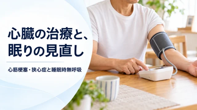 心筋梗塞・狭心症の治療中に、眠りも見直す