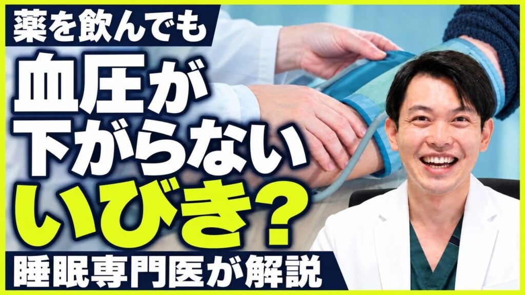 薬を飲んでも血圧が下がらない?高血圧といびき・睡眠時無呼吸