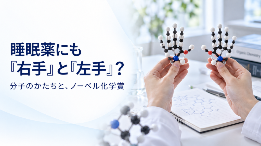 睡眠薬の「右手と左手」|分子の形とノーベル賞