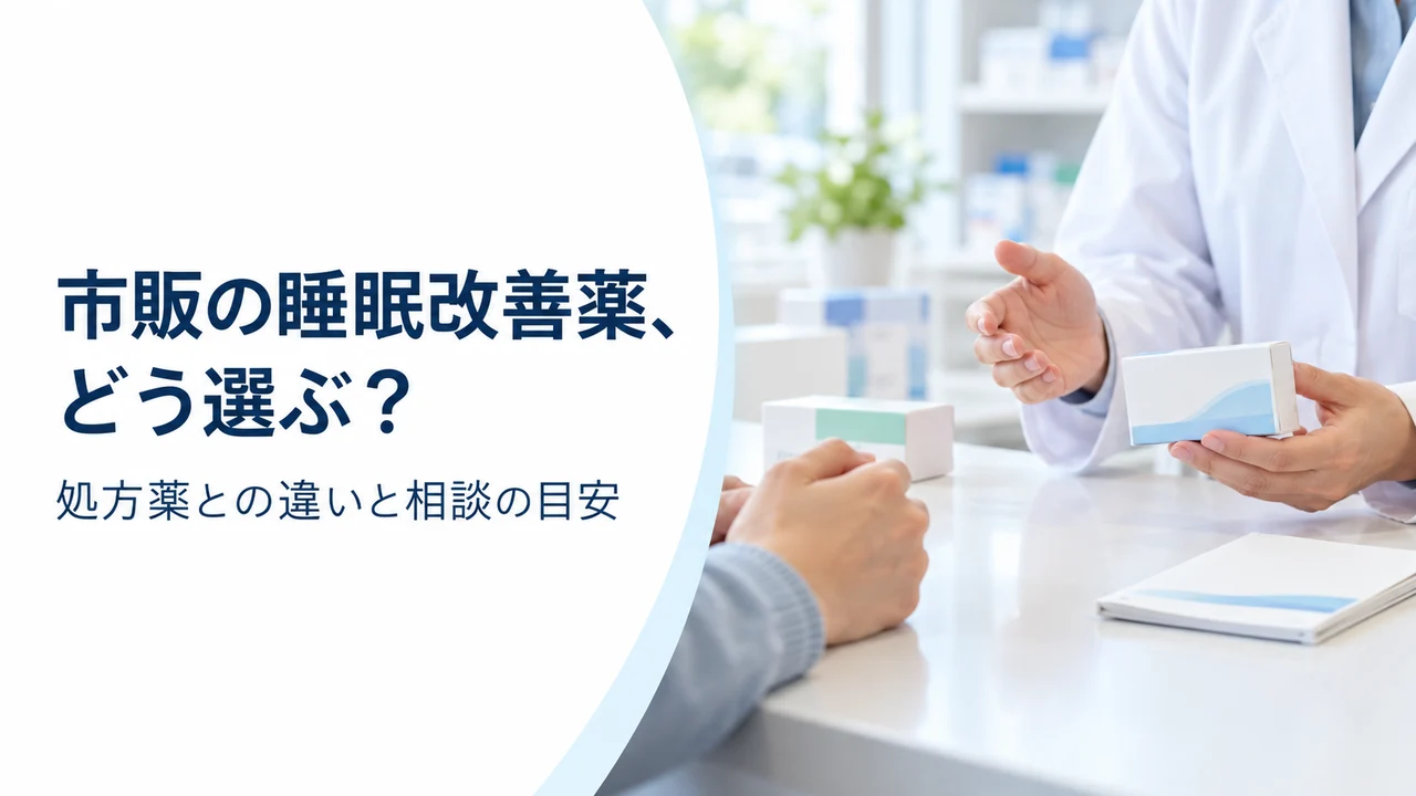 市販の睡眠改善薬と処方薬、どう違う？