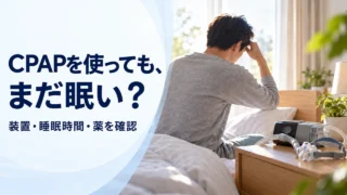 CPAPを使っても眠いとき、何を確認する？