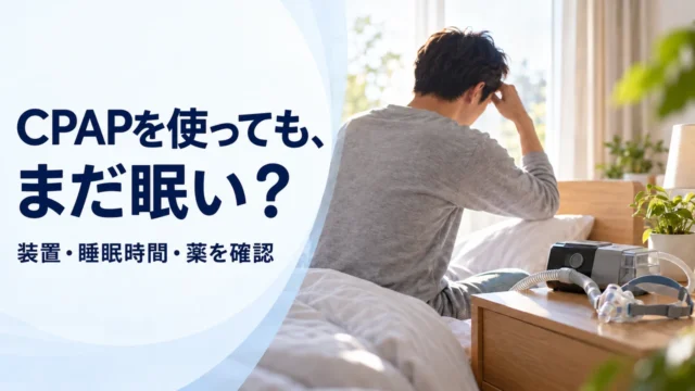 CPAPを使っても眠いとき、何を確認する？