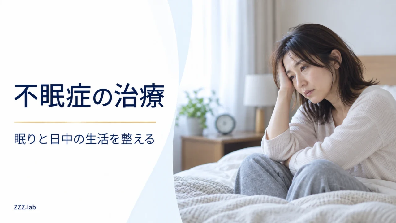 不眠症の治療｜眠りと日中の生活を整える