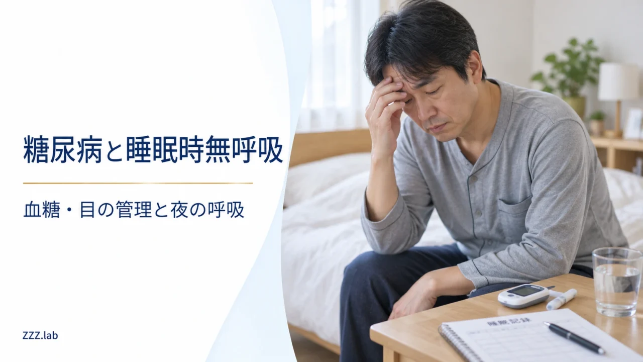 糖尿病と睡眠時無呼吸｜血糖・目の管理と夜の呼吸