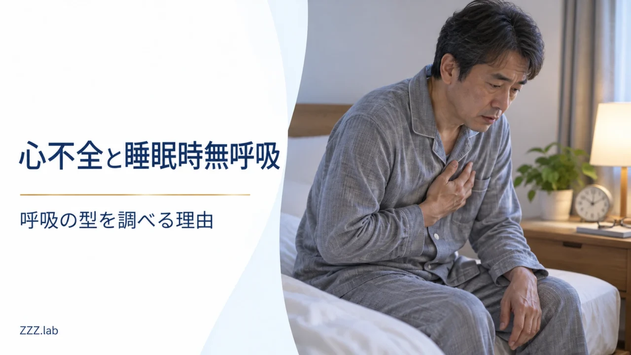心不全と睡眠時無呼吸｜呼吸の型を調べる理由