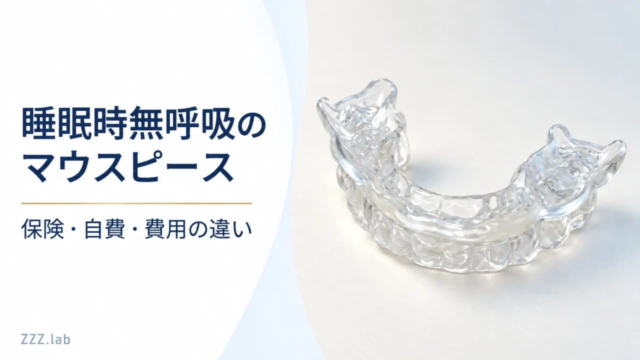 睡眠時無呼吸のマウスピース｜保険・自費・費用の違い