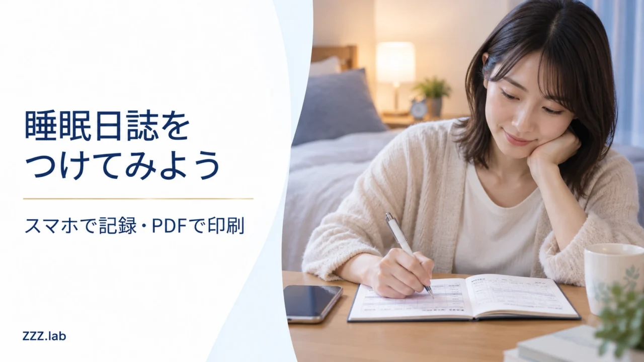 睡眠日誌をつけてみよう｜スマホで記録・PDFで印刷