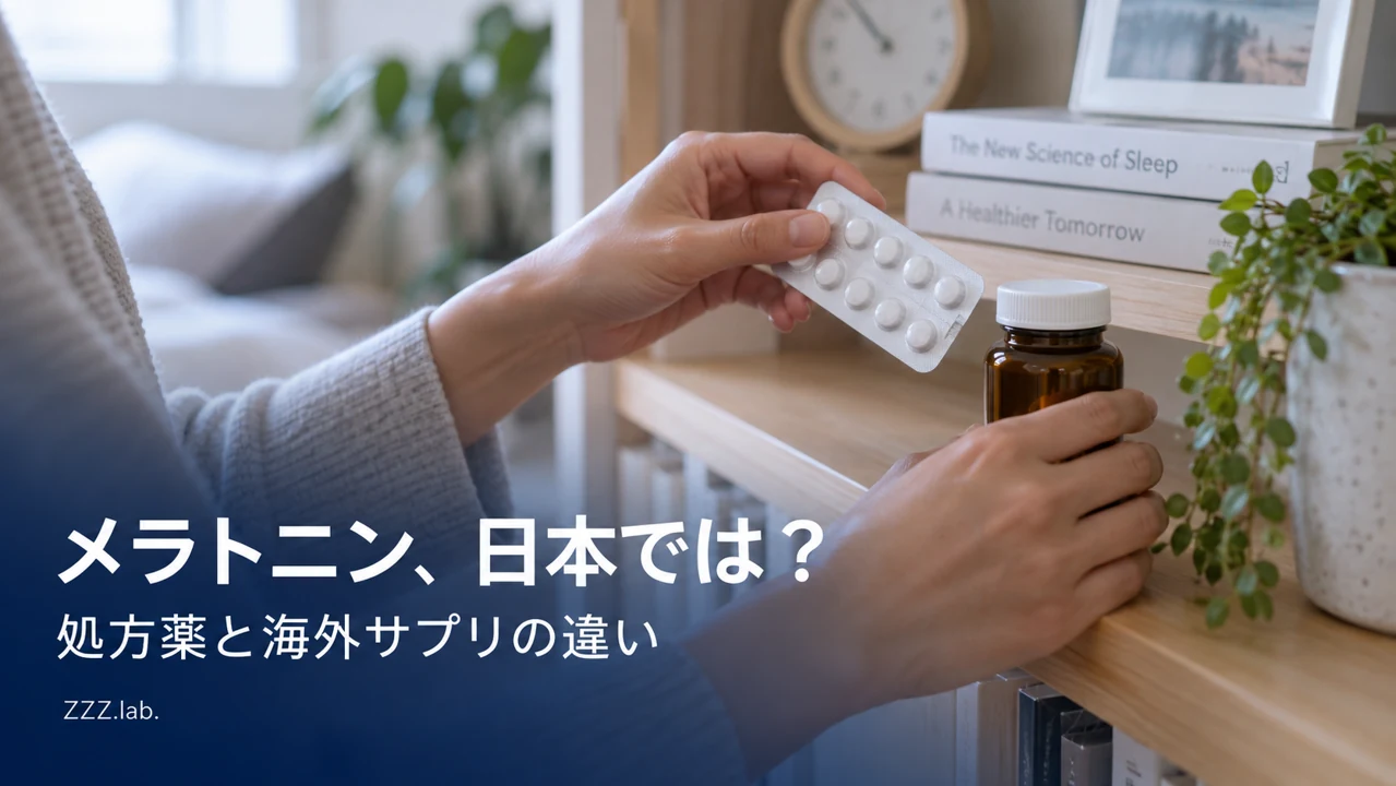 メラトニン、日本では？処方薬と海外サプリの違い